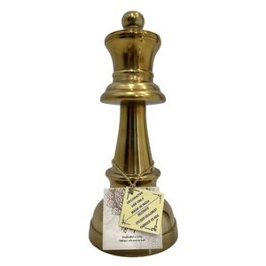 Gold Decorative Chess Piece Accent